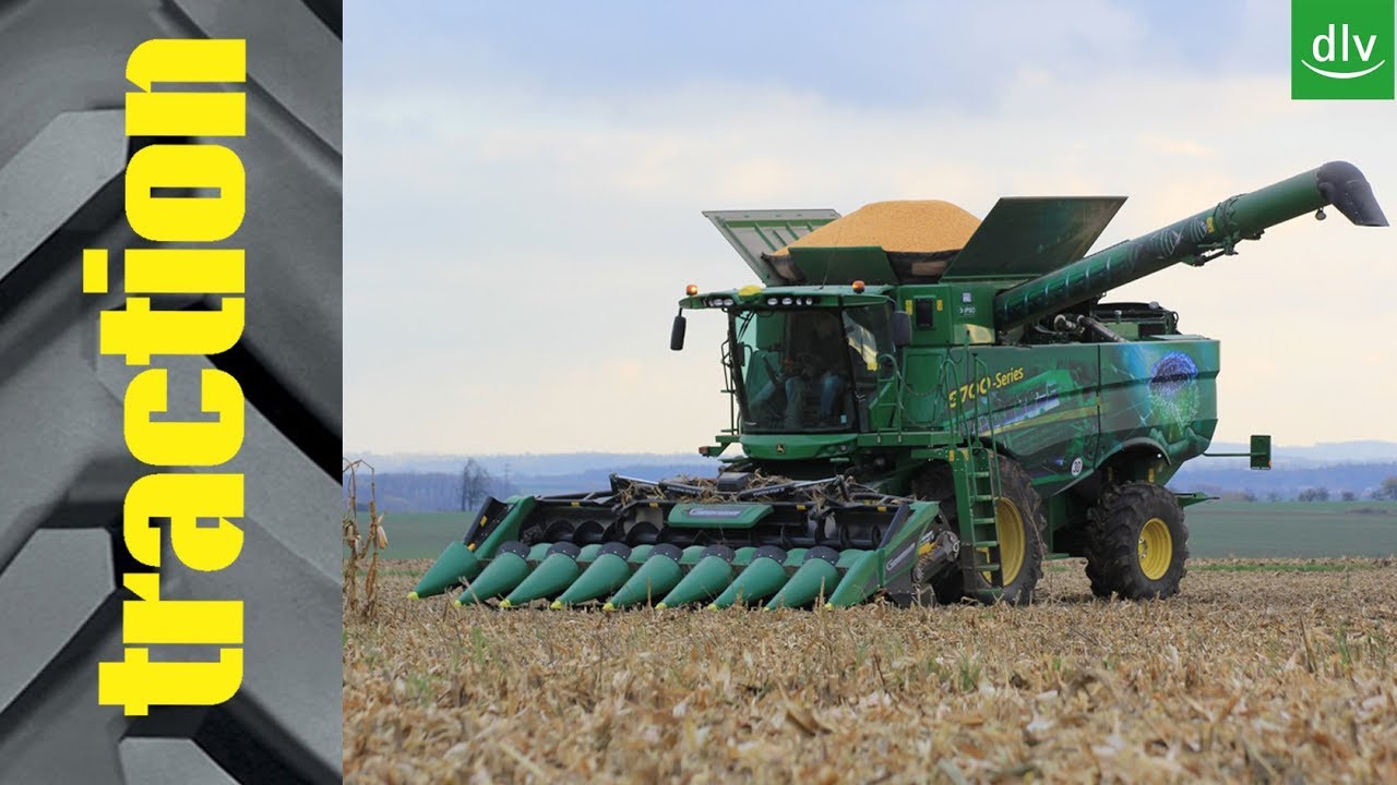 John Deere S760 in der traction Arbeitsprobe