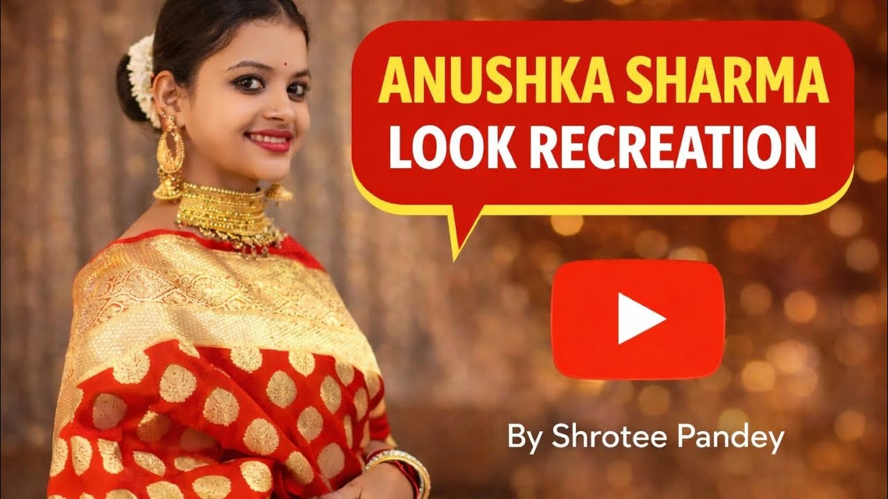 Elegant & Classy Anushka Sharma Wedding Reception Look Recreated #vlogWedding#Celebrity  