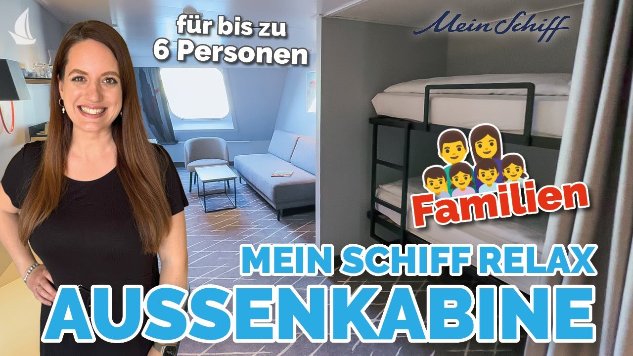 Mein Schiff Relax Familien-Außenkabinen 10002 und 7002 im Vergleich