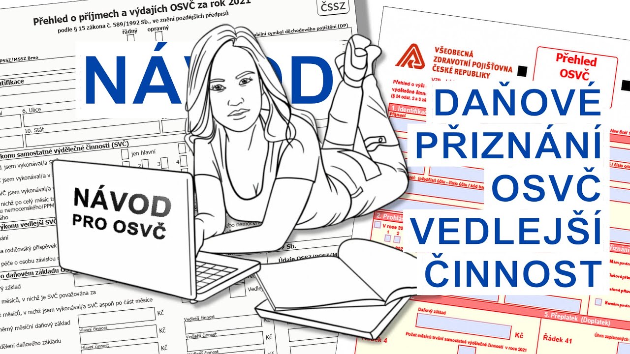 Daňové přiznání OSVČ • Díl 2: Daně a vedlejší činnost – tiskopisy DP, ČSSZ, VZP ◄