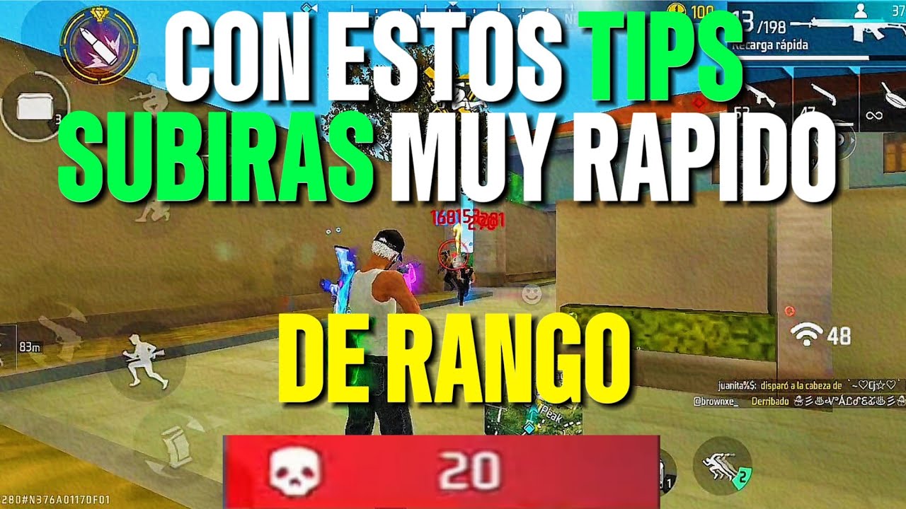 Como jugar BR clasificatoria en free fire | SOLO vs ESCUADRAS partida narrada