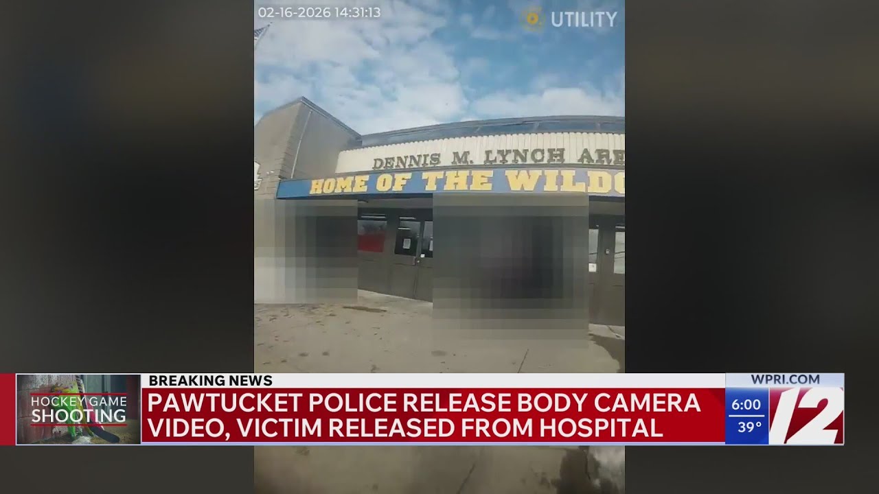 Pawtucket police release bodycam footage of hockey rink shooting response