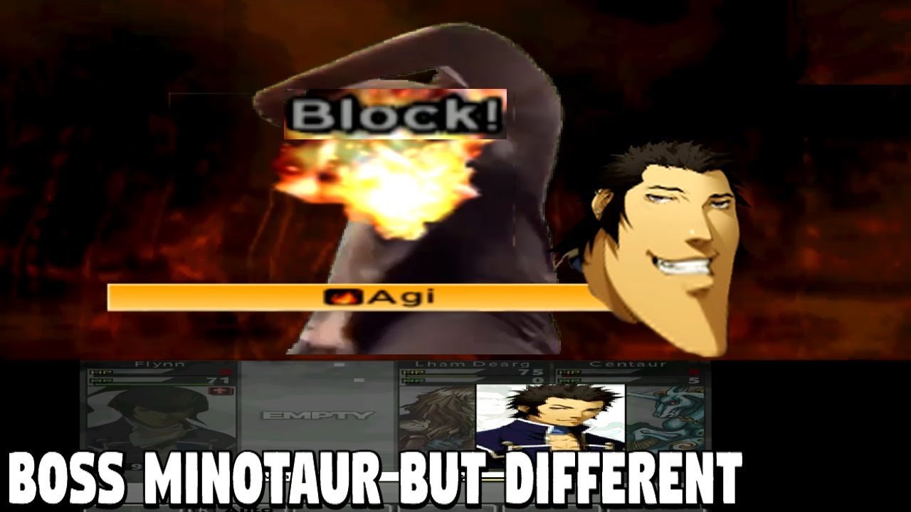 Shin Megami Tensei 4 - Boss Minotaur but different