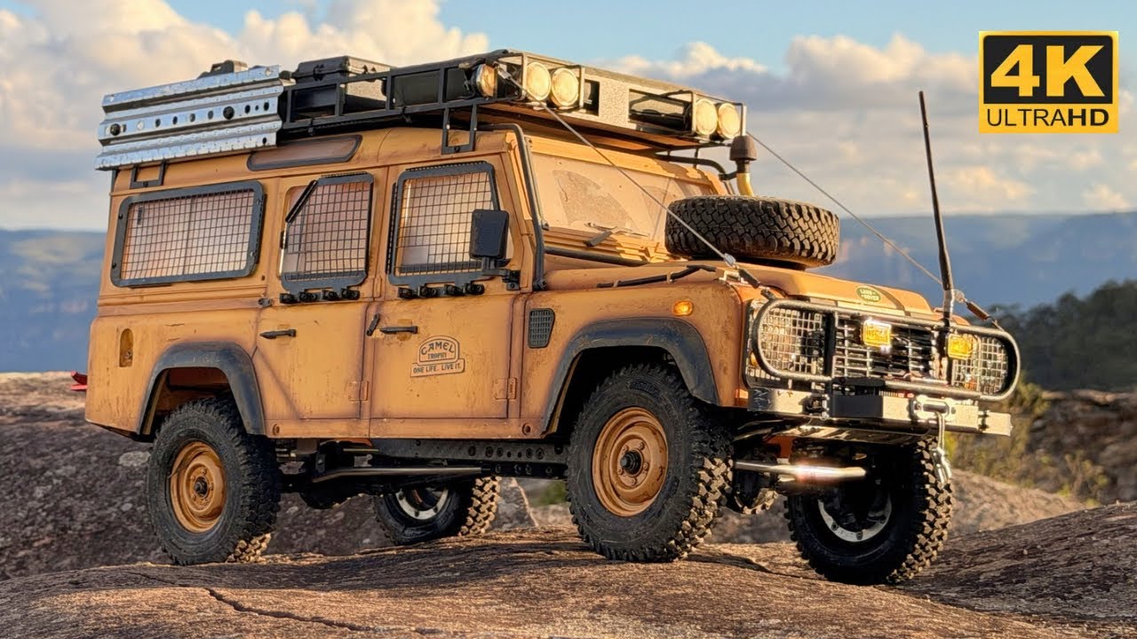 Реалистичная радиоуправляемая модель внедорожника Land Rover Defender 110 «Экспедиция в дикую при...