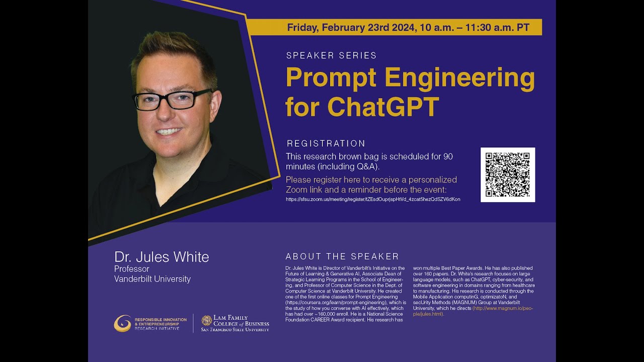 Dr. Jules White - Prompt Engineering for ChatGPT