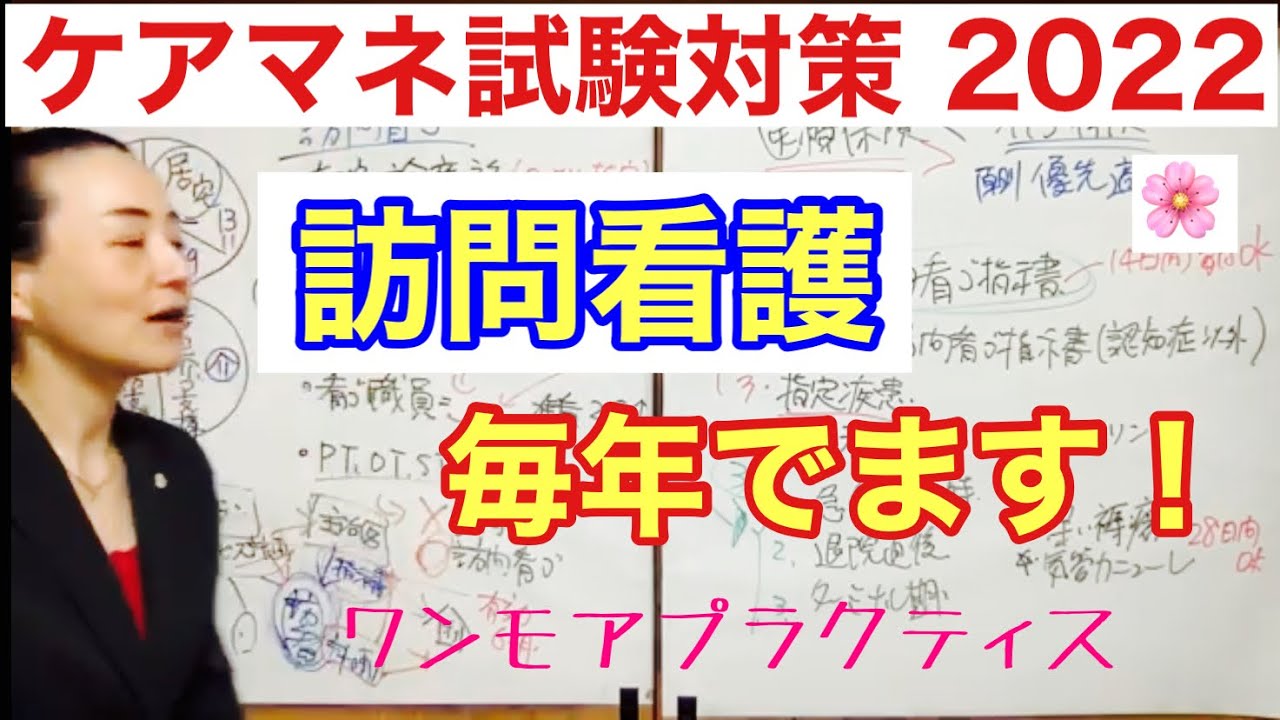 ケアマネ試験対策2022【訪問看護 医療保険適用パターン】