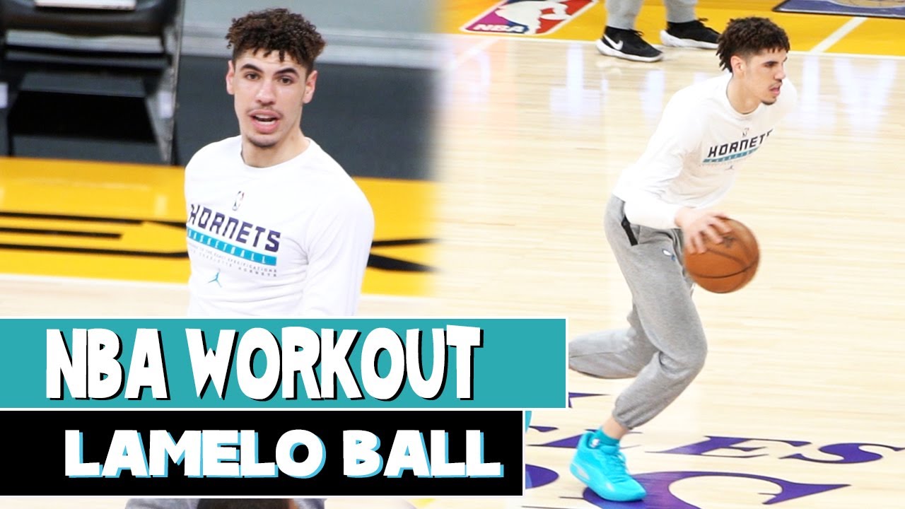 LaMelo Ball's *FIRST NBA WORKOUT* at Staples Center vs Lakers 🔥