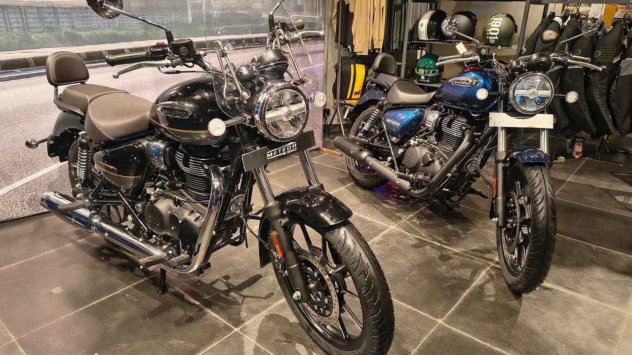 New Royal Enfield Meteor 350 Steller marine blue| Supernova Black | Latest Price