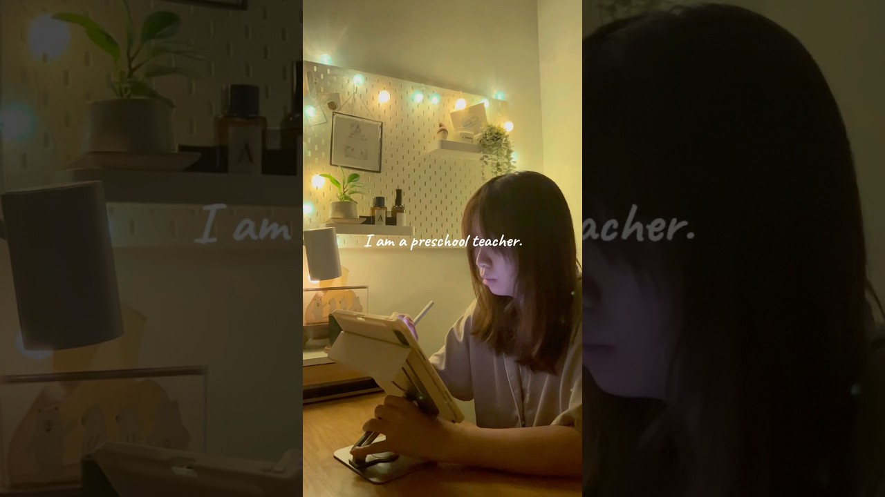 Preschool Teacher by day, Illustrator by night 😴 | Relaxing Art #cozyvlog