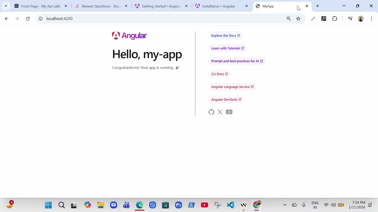 Angular New version-21 Installation and New project setup in WSL,DDEV