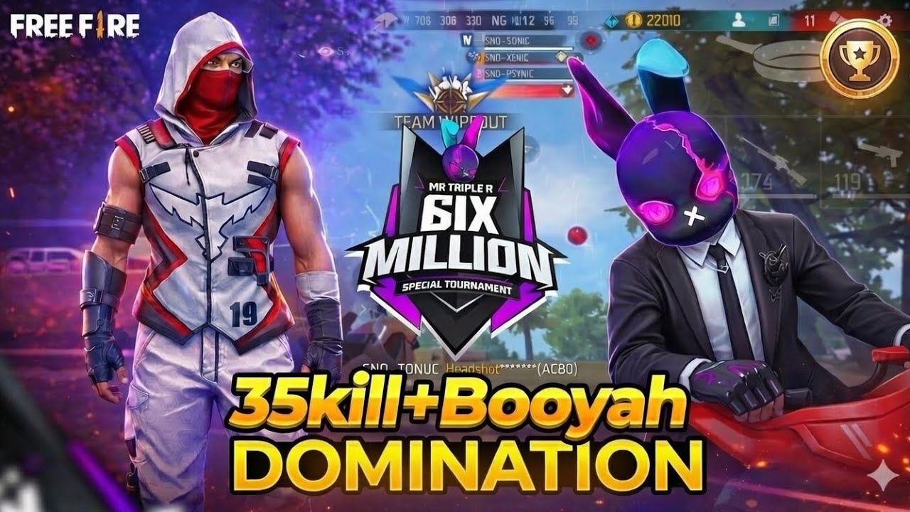 Pure Domination in Mr Tripple R 6M Special Tournament Round 1 with team Snoke Over🔥🔥.