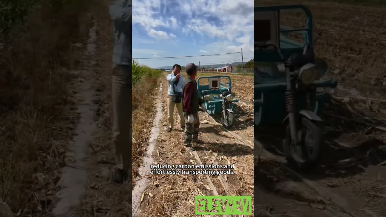 Solar Folding E-Trike &ndash; Perfect for Farm Harvest Transport 🌽☀️