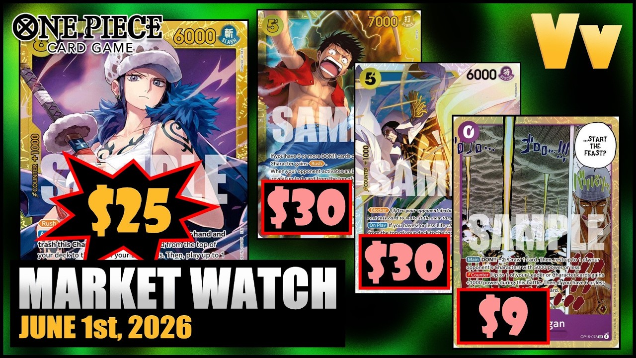 Обзор рынка коллекционных карточных игр One Piece: 1 июня 2026 г. - OP16 уже не за горами, пора н...