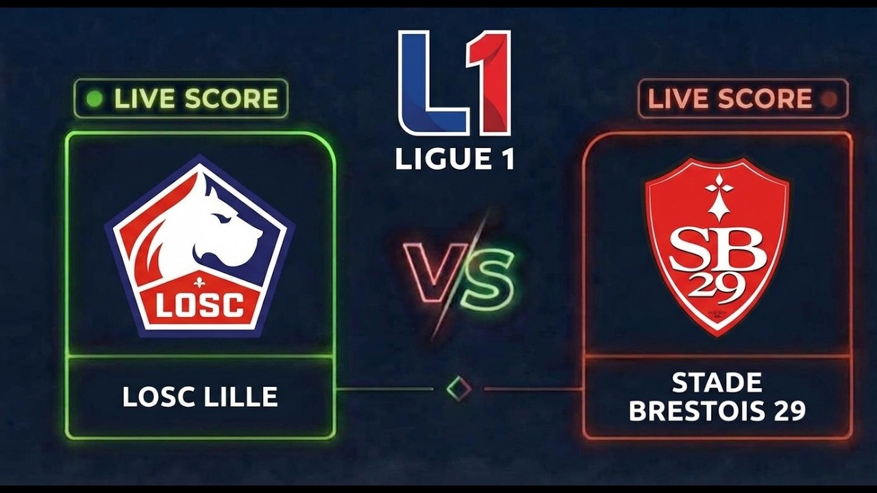 LOSC Lille vs Stade Brestois 29 | Ligue 1 2026 | Live Score