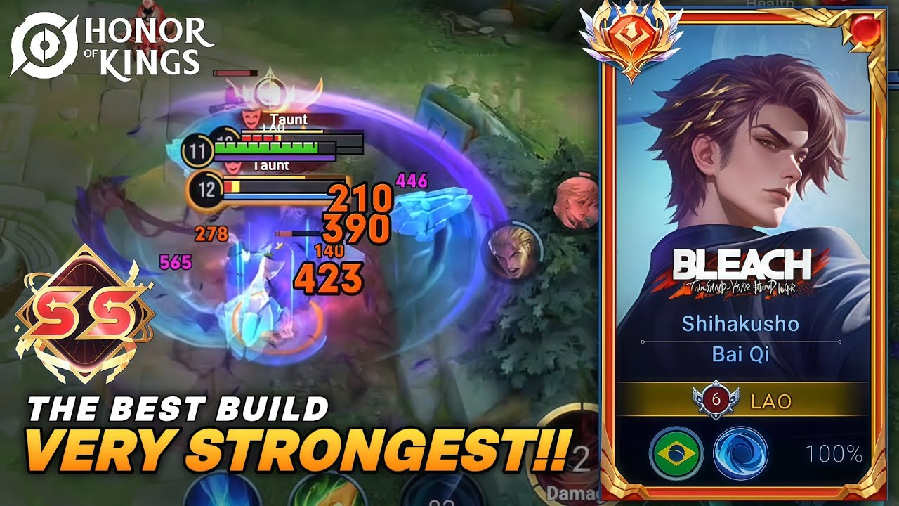 VERY STRONGEST!! BAI QI THE BEST BUILD!! HONOR OF KINGS
