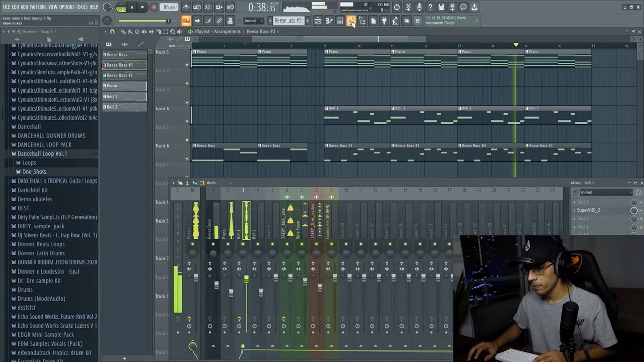haciendo un beat estilo tainy en fl studio