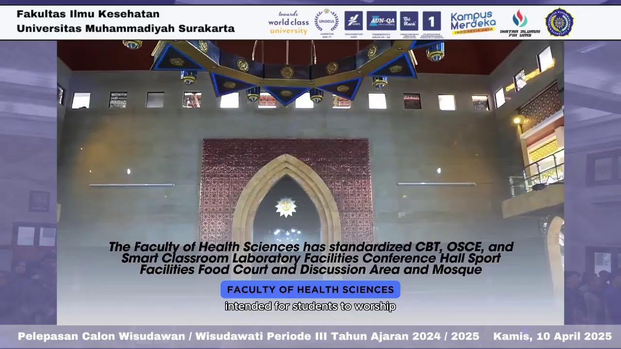 Pelepasan Calon Wisudawan/Wisudawati Periode III Tahun 2024/2025 FIK UMS (LIVE)