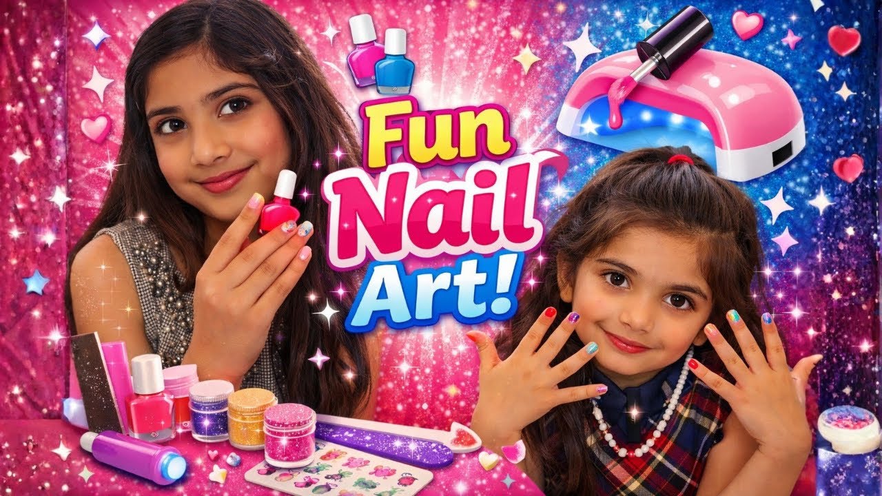 Fun Nail Art with My Sister! 💅✨