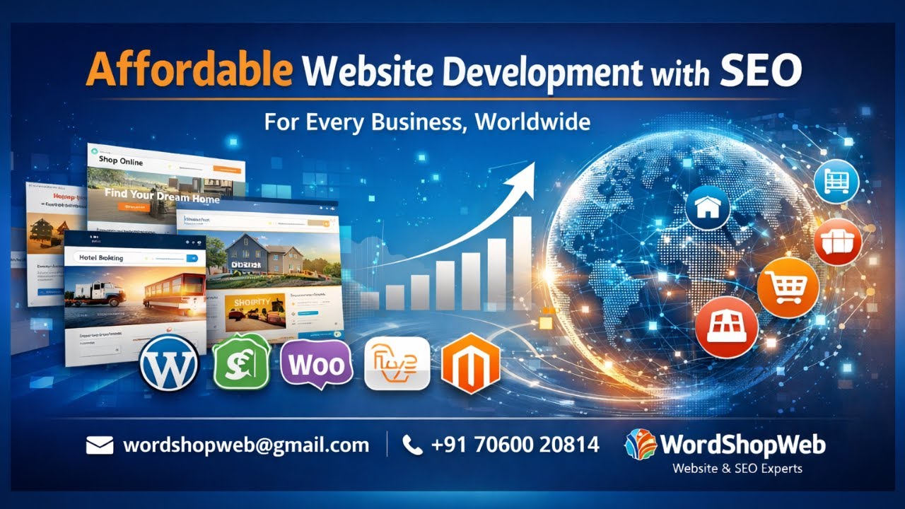Affordable Websites | SEO-Optimized Website Development for Global Businesses by WordShopWeb