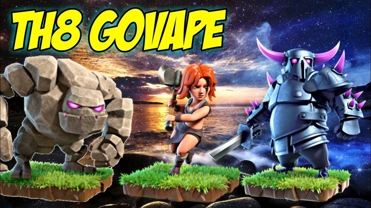 TH8 GoVaPe (Golem + Valkyrie + Pekka) War Attack Strategy | Part 2 | Clash of Clans