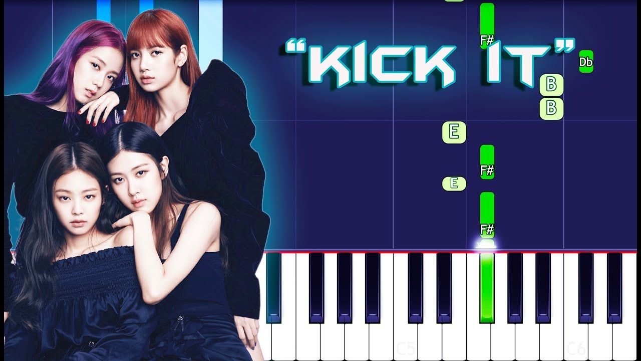 BLACKPINK - Kick It Piano Tutorial EASY (Piano Cover)