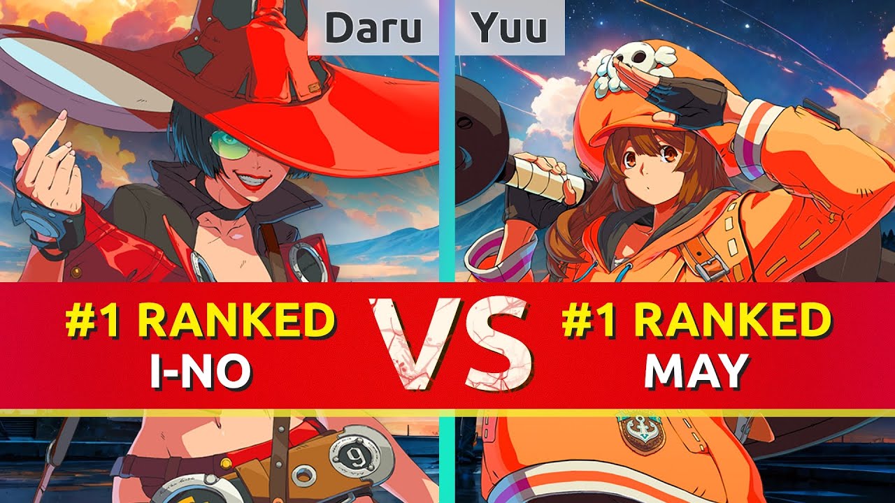 GGST ▰ Daru (#1 Ranked I-No) vs Yuu (#1 Ranked May). High Level Gameplay