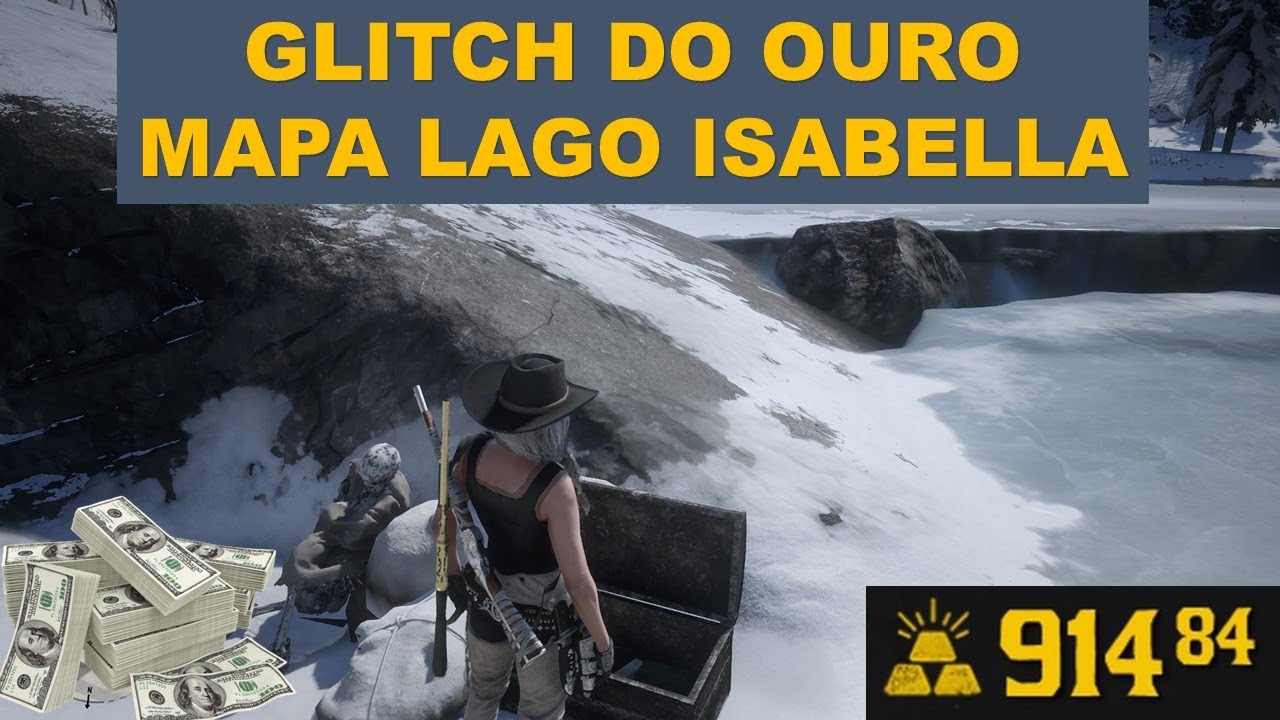 GLITCH DO OURO BRUTAL MAPA LAGO ISABELLA RÁPIDO NO RED DEAD REDEMPTION 2 ONLINE