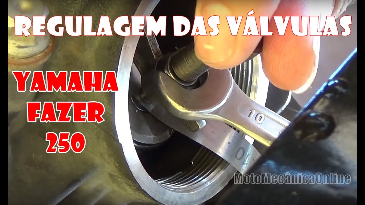 Procedimento de Regulagem das Válvulas - Fazer 250