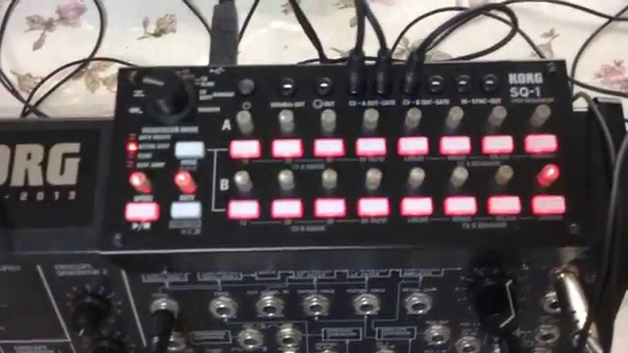 KORG SQ-1 test with KORG MS-20 orignal