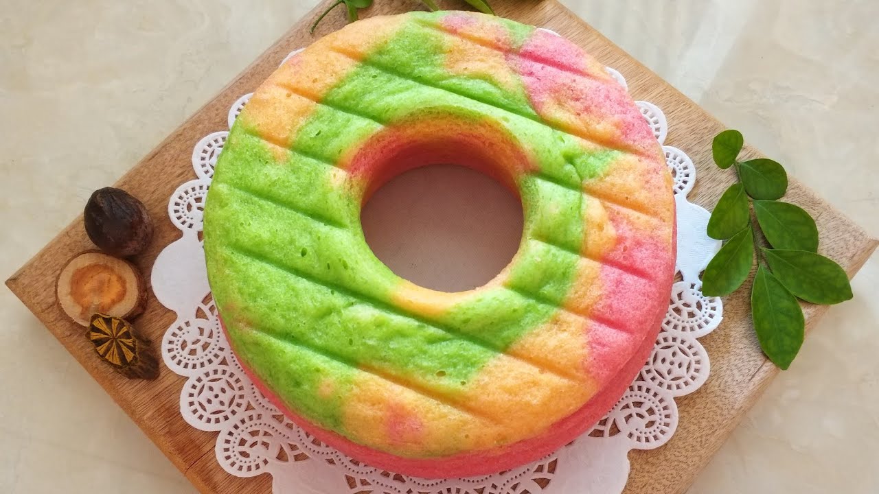 BOLU KETAN PUTIH KUKUS TAKARAN SENDOK BEBAS GLUTEN 3 WARNA