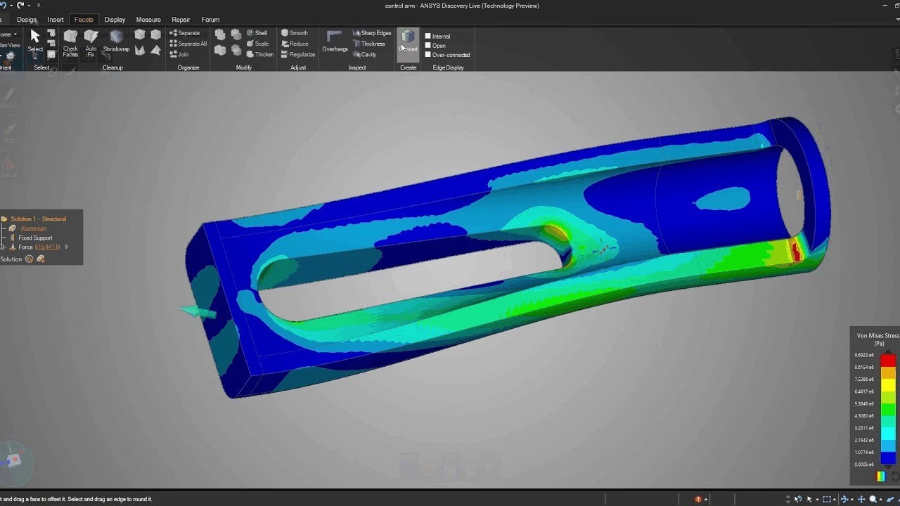 Lightweighting with ANSYS Discovery Live