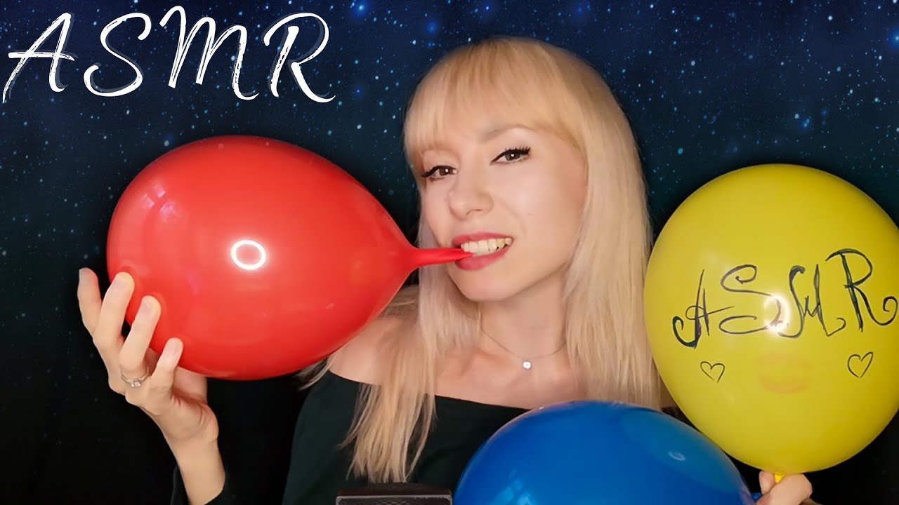 АСМР ШАРИКИ |СКРИП, ШУРШАНИЕ, ЖЕВАНИЕ, РИСОВАНИЕ | ASMR BALLOON