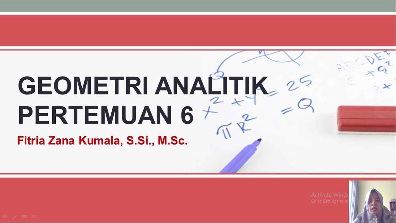 GEOMETRI ANALITIK P6 PART 1|PERSAMAAN GARIS SINGGUNG LINGKARAN BILA GRADIEN GARIS SINGGUNG DIKETAHUI