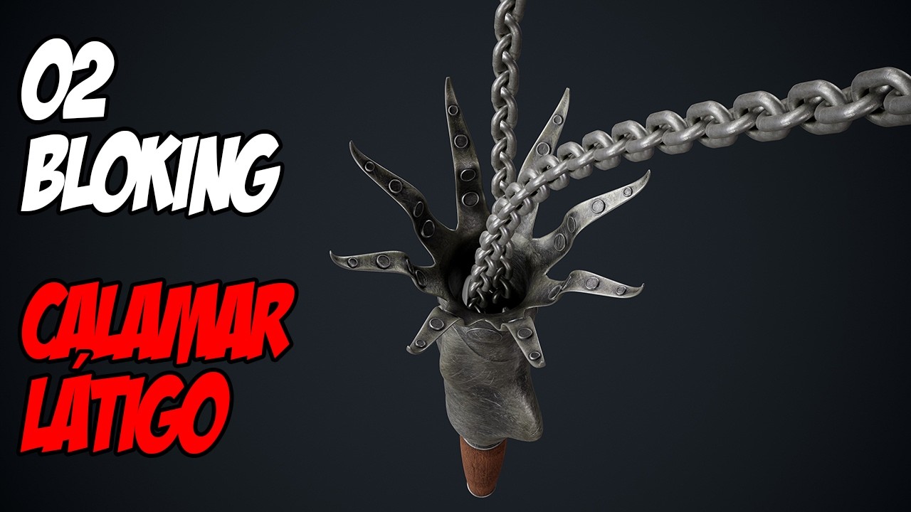 CÓMO HACER UNA CADENA EN BLENDER FÁCIL 🎮 02 - Blocking