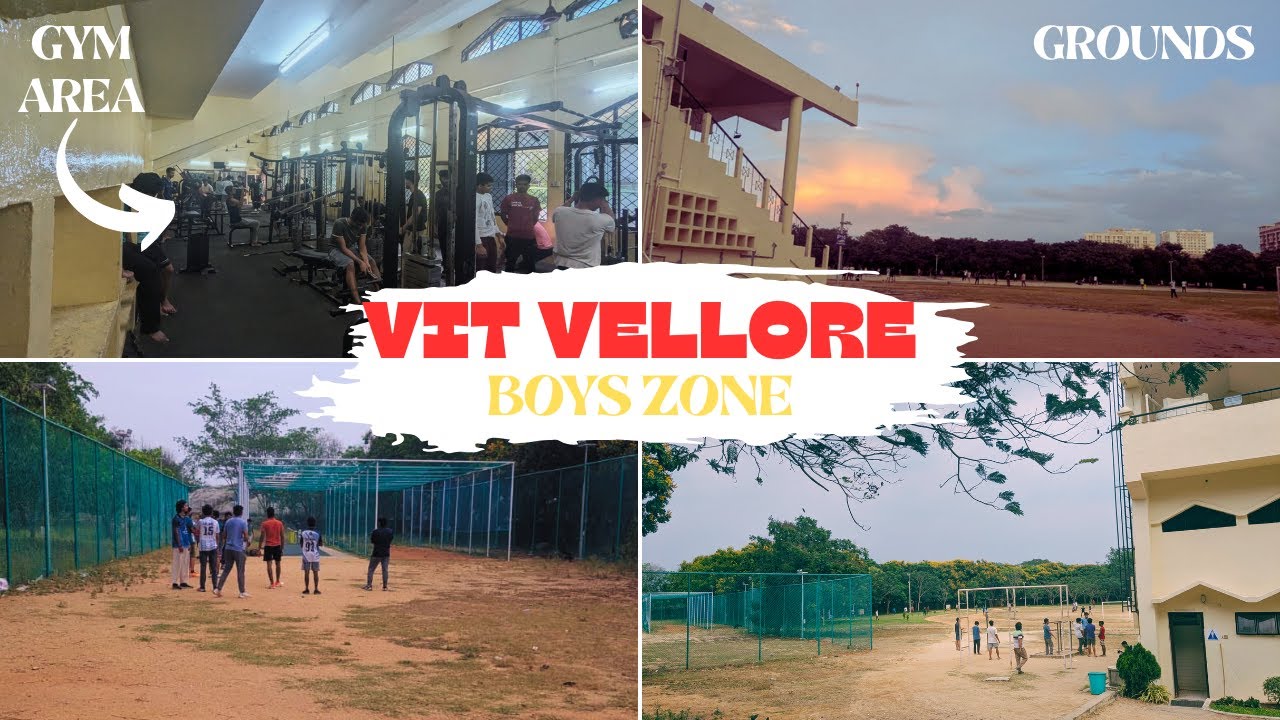 VIT VELLORE BOYS PLAY AREA for Freshers & SPORTS FACILITIES🏋🏻‍♂️ #vitvellore #vit