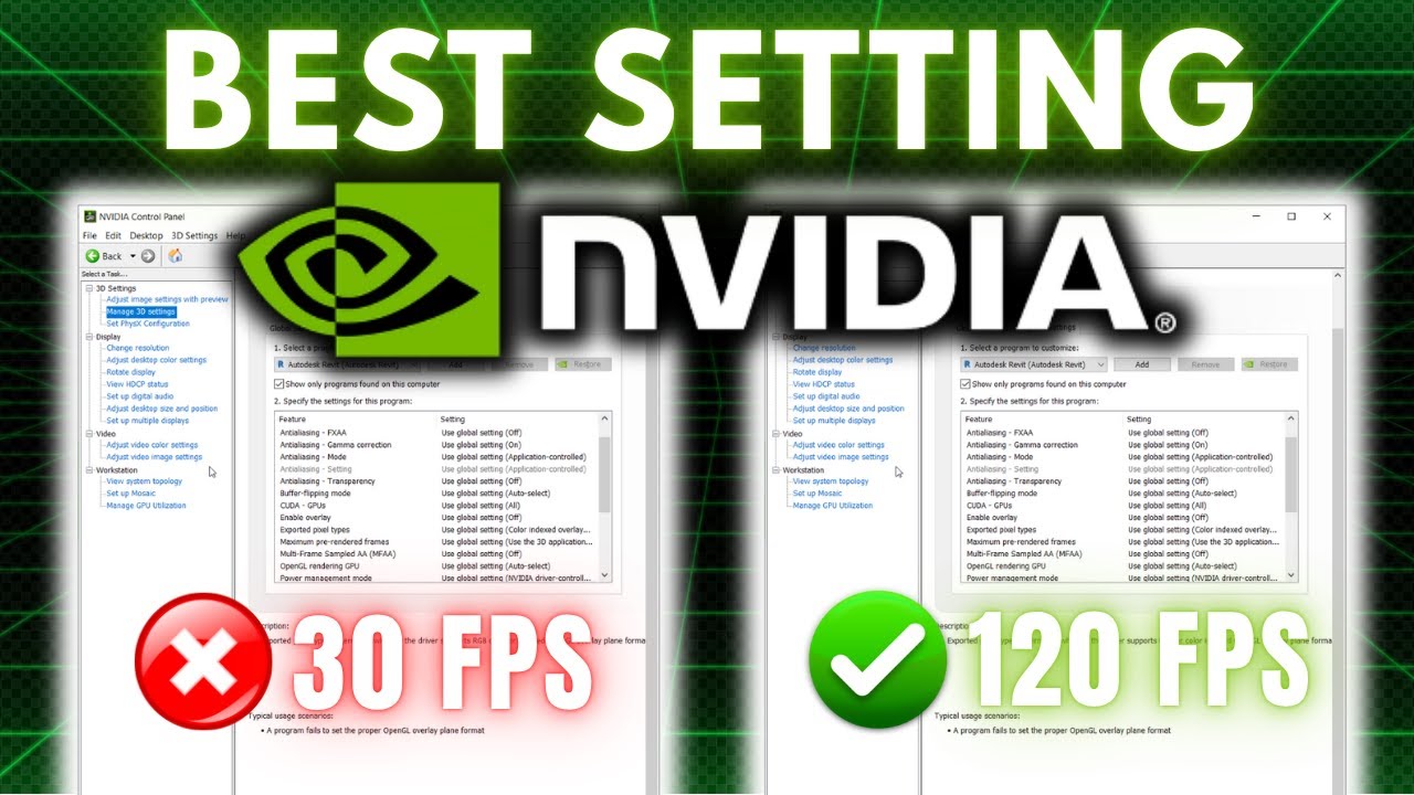 Лучшие настройки панели управления Nvidia для игр (повышение FPS + снижение задержки)