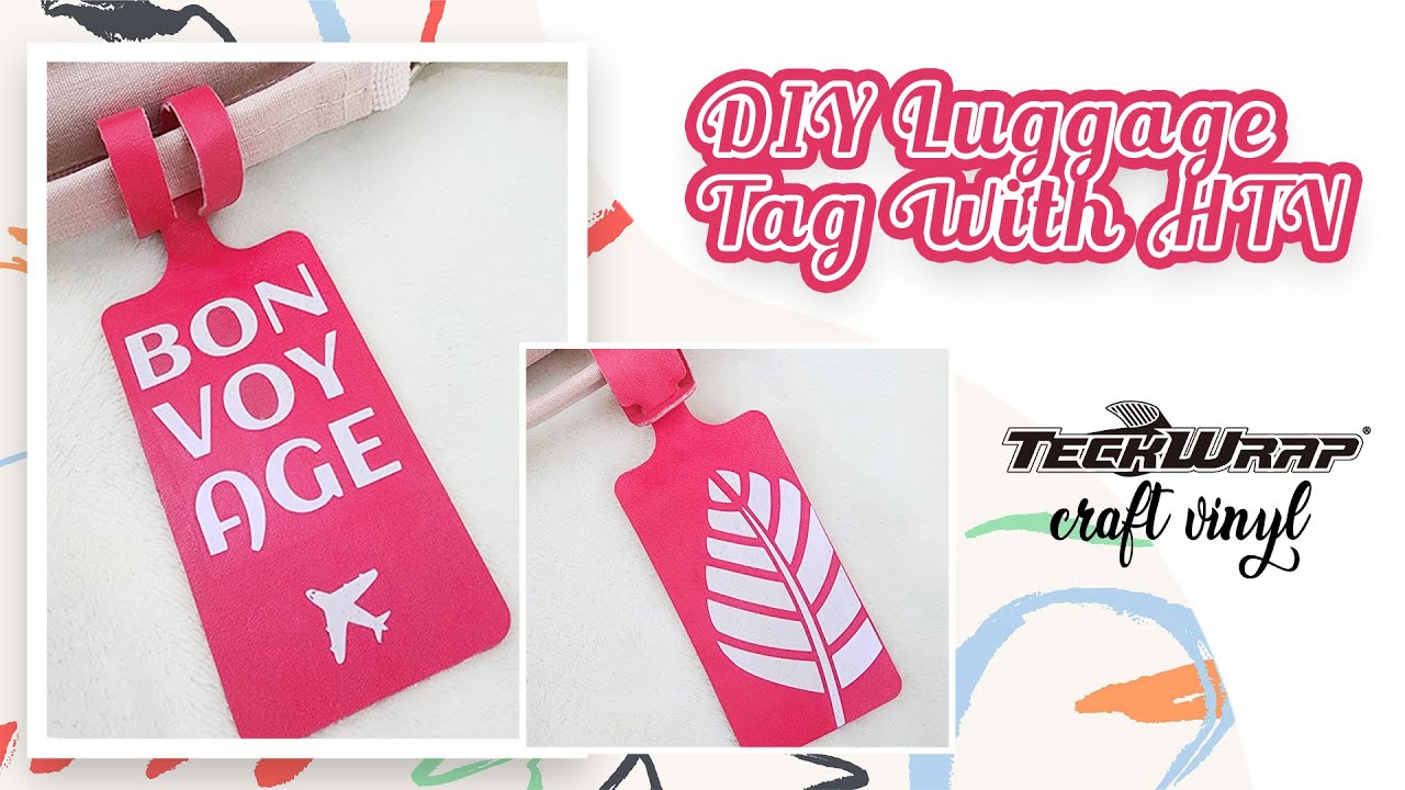 How to Create a Faux Leather Luggage Tag with HTV | DIY Craft Tutorial
