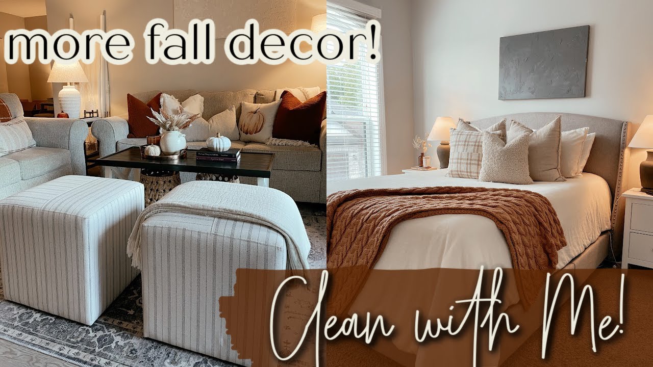 PART 2 FALL DECOR! | FALL CLEAN AND DECORATE WITH ME 2021