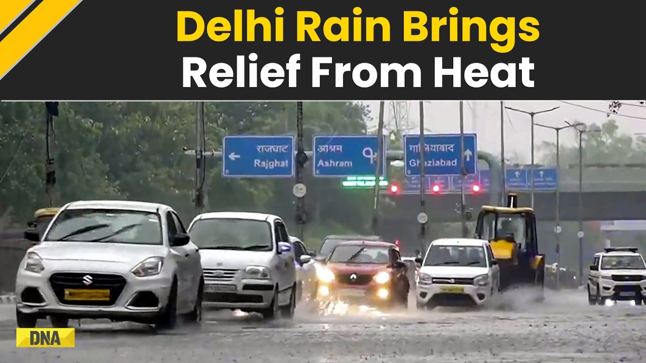 Delhi Rain: Heavy Showers, Thunderstorms Hit Parts Of Delhi, Bring Relief From Scorching Heat