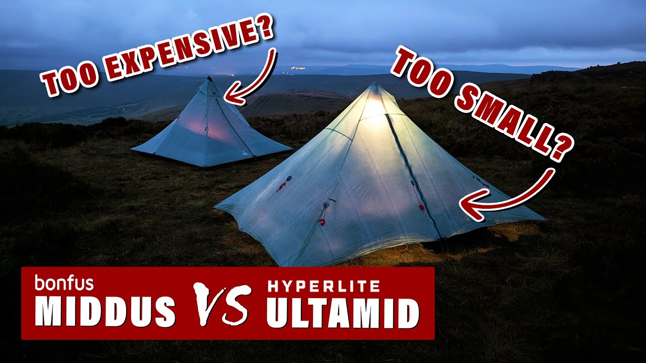 Bonfus Middus 2P vs Hyperlite Ultamid 2: DCF Pyramid Tent Showdown