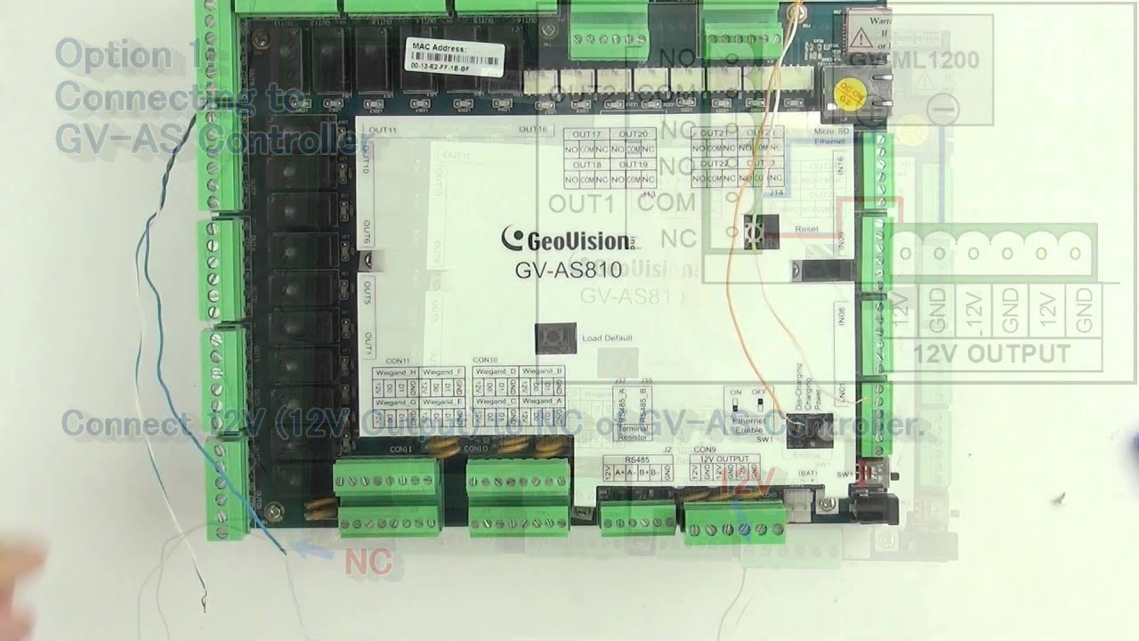 GeoVision GV-ML1200 Electromagnetic Lock - installation - Door Closure Detection Sensor