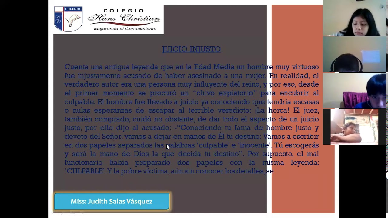 1&deg; Plan Lector - JUICIO INJUSTO