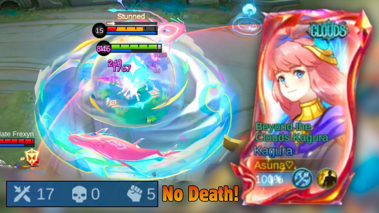 Beyond the Clouds Kagura Solo Rank — No Death Gameplay ☂️| Mobile Legends
