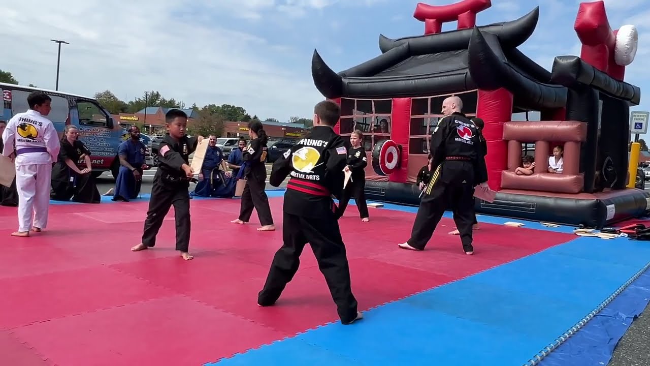 Chung's Martial Arts of Bel Air, Maryland Held Elite Team Demonstration in Parking Lot on 9/20/2025
