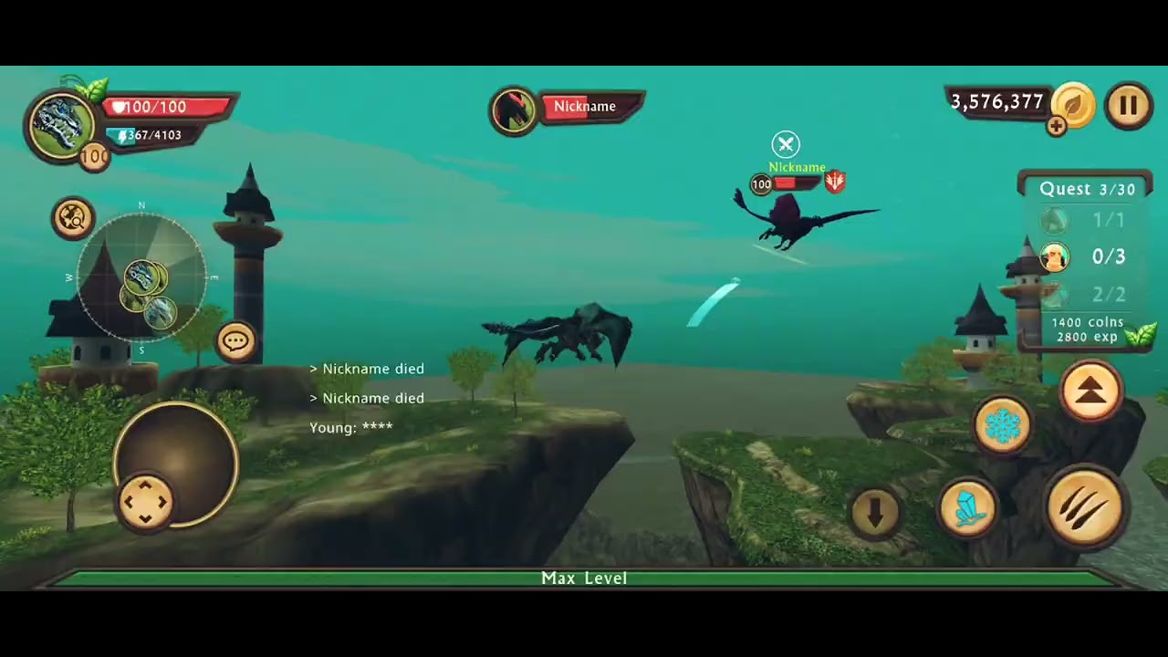 (Dragon Sim) Devious vs Nickname - PvP