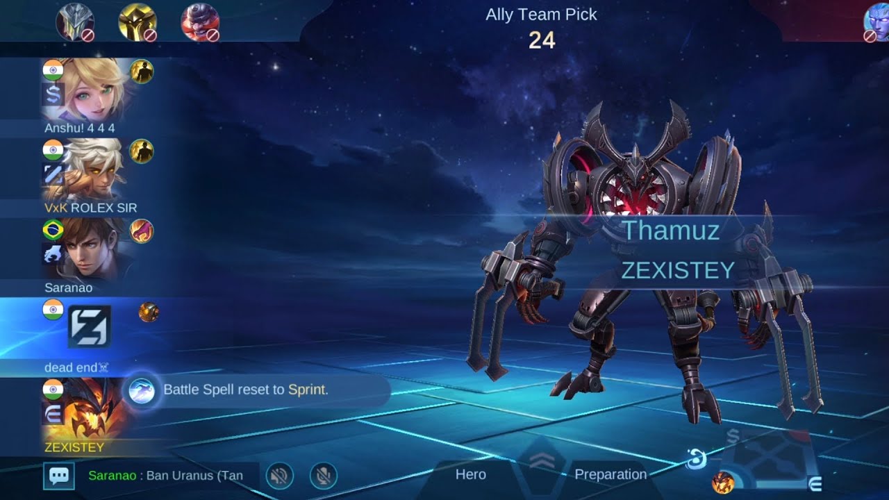 Insane gameplay with thamuz 😱 || moba legends 5v5