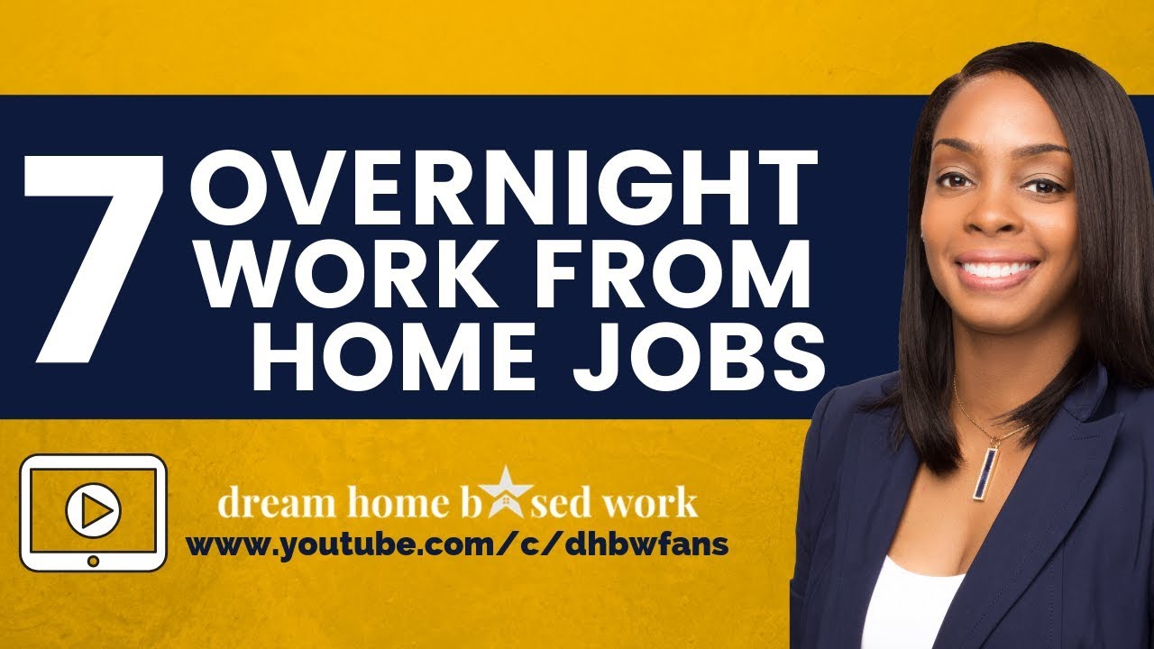 7 Overnight Work from Home Jobs. Make Up To $20/hr Online, Scam Free!