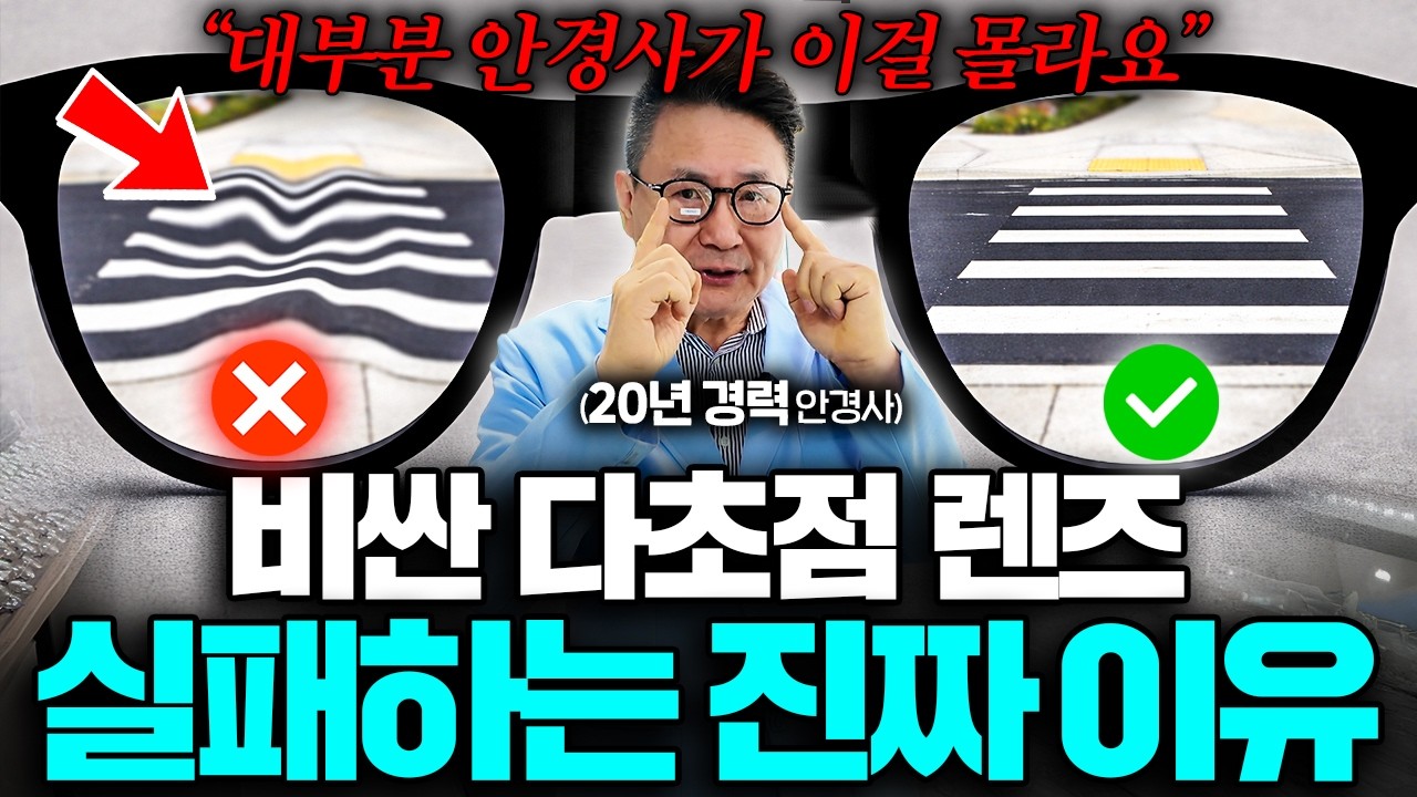 50대 이후 다초점 맞출 때 가격만 비싸고 구린 안경 거르는 법 (강상구 대표 1부)