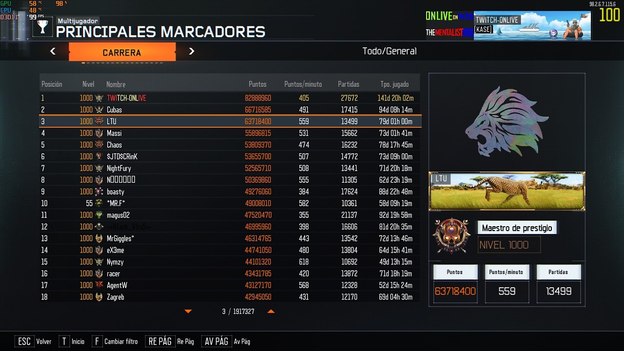 ESP/ESP TOP 1 CAREER LEADERBOARD BO3 IN PC 4K@240HZ MAX SETTINGS !4K !PC !PC2