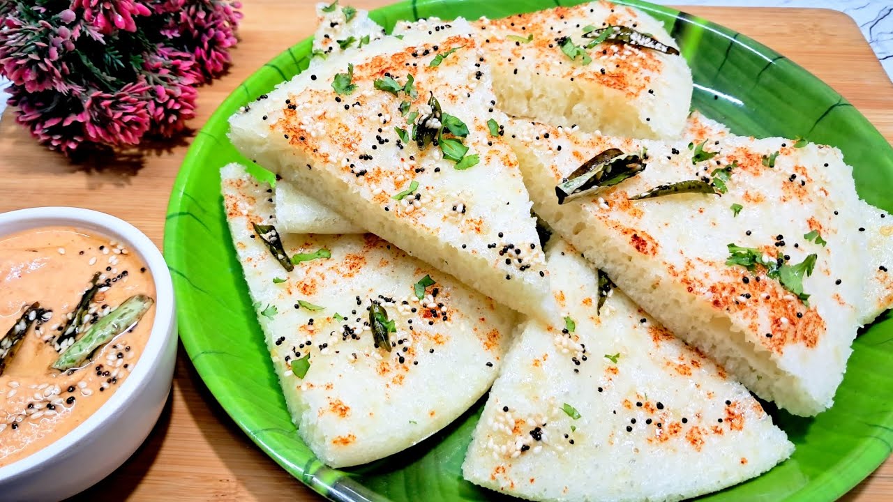 1 कटोरी कच्चे चावल से बनायें एक दम सोफ्ट और स्पंजी ढोकला। Soft and tasty rice Dhokla | RICE DHOKLA. 